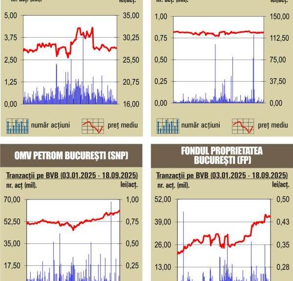 Tranzacții BVB sub 35 milioane lei