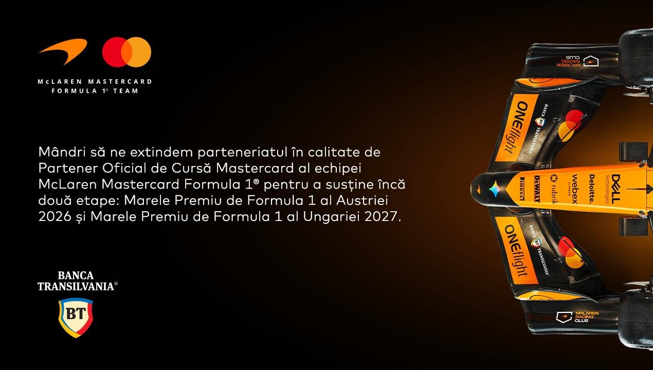 BT și McLaren Mastercard anunță parteneriat extins în 2026