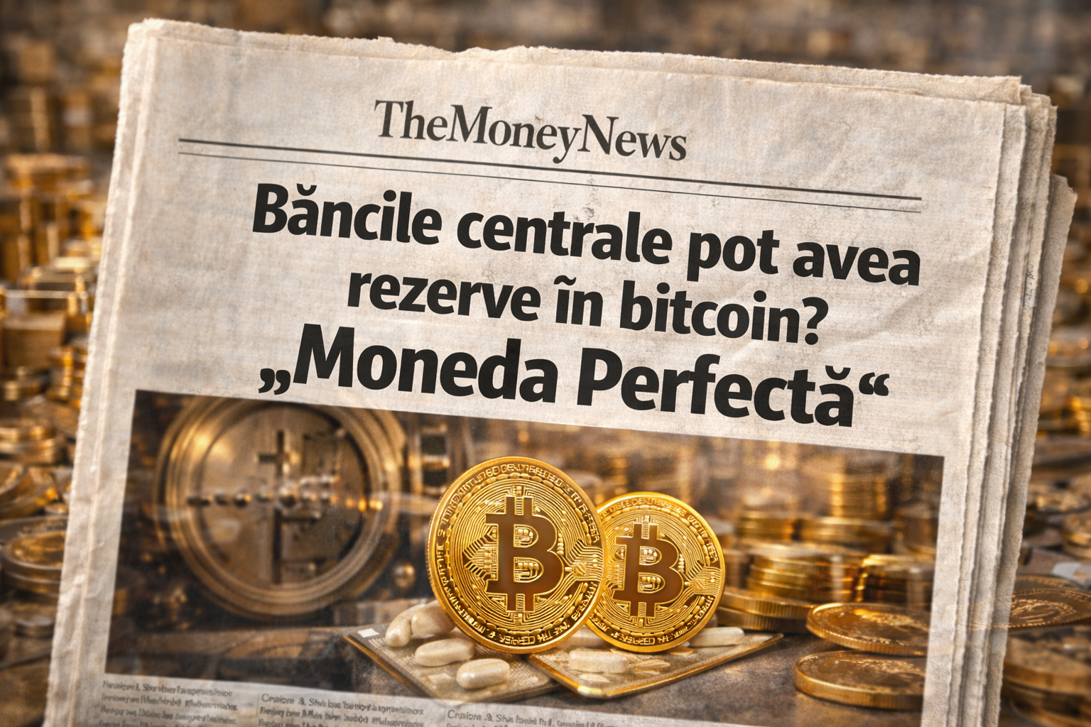 Băncile centrale pot avea rezerve în bitcoin? "Moneda Perfecta"