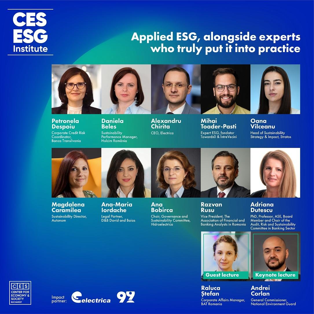CES ESG Institute: Primul program privat de formare în sustenabilitate