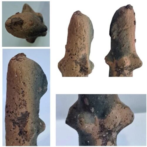 Figurină feminină de lut veche de 7.500 de ani descoperită în România
