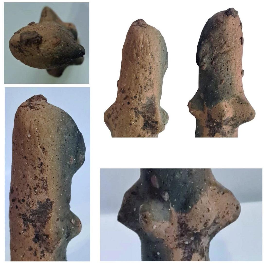 Figurină feminină de lut veche de 7.500 de ani descoperită în România