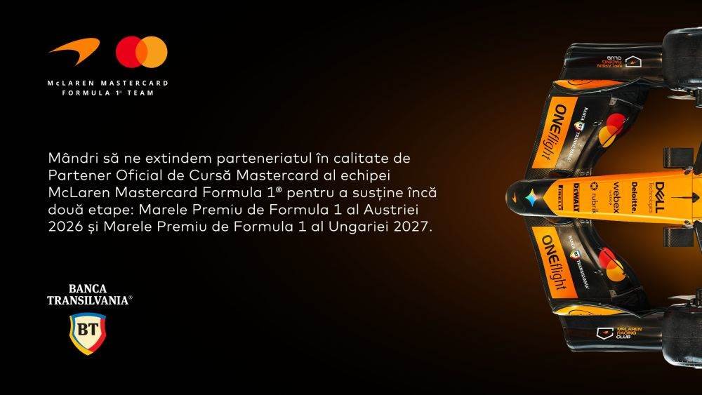 Mastercard și BT își continuă parteneriatul cu McLaren F1 în 2026-2027