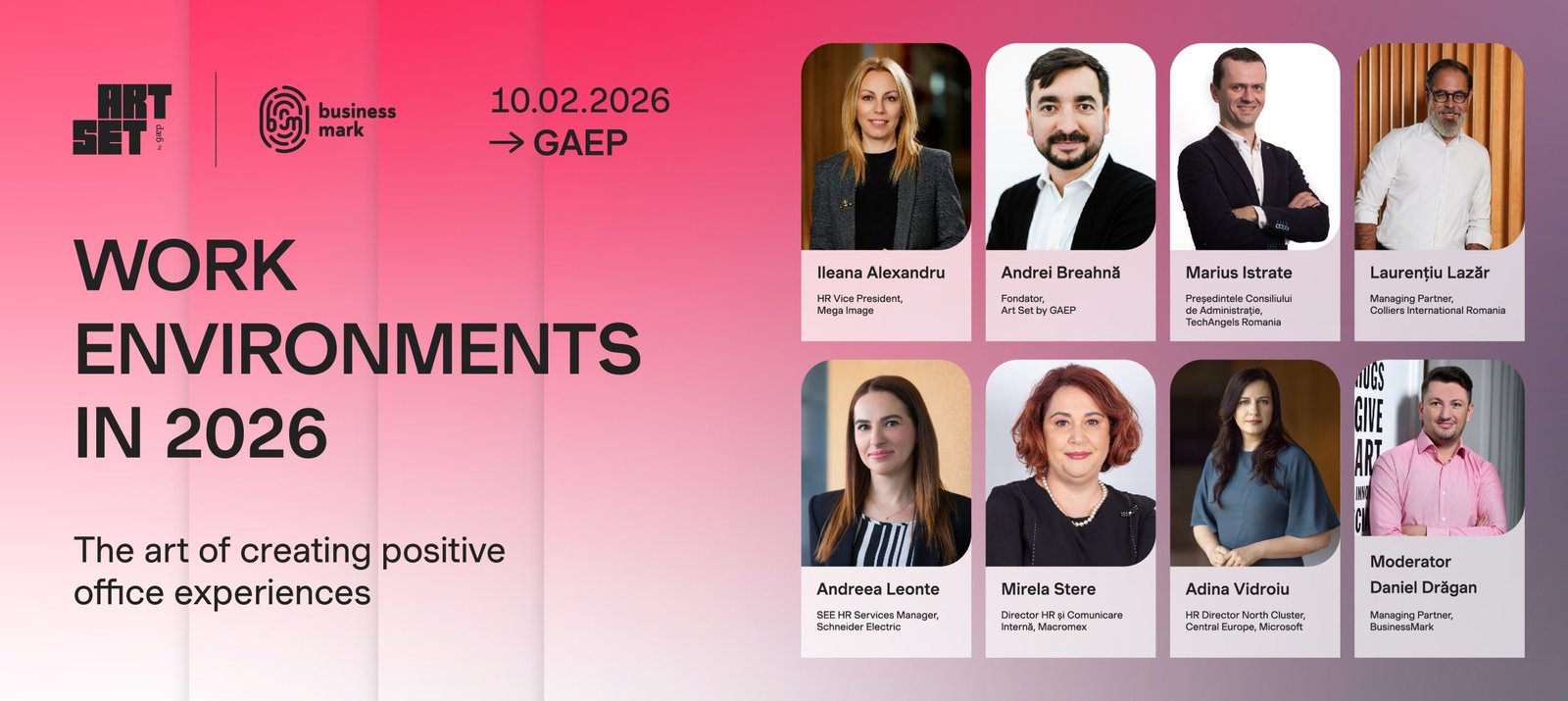 „Leadership și Arta în Viitor: Conferința Work Environments 2026”