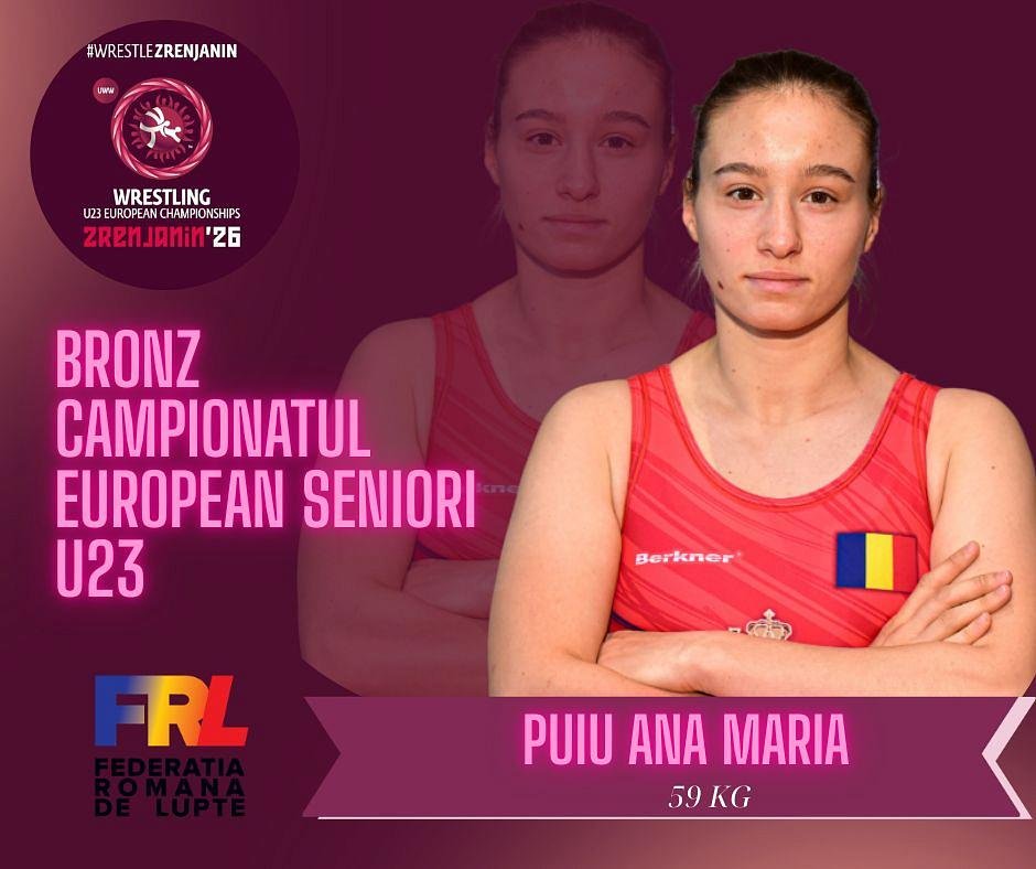 Ana Maria Puiu, bronz la Europenele U23 la lupte!