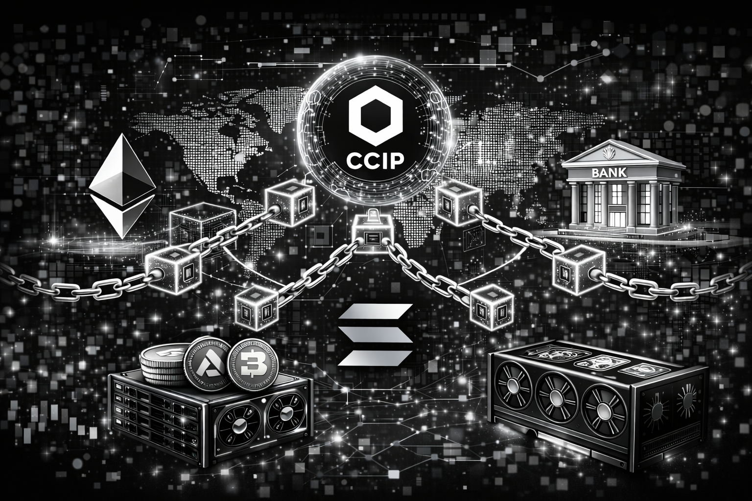 Cum CCIP de la Chainlink conectează Ethereum, Solana și bănci priv.