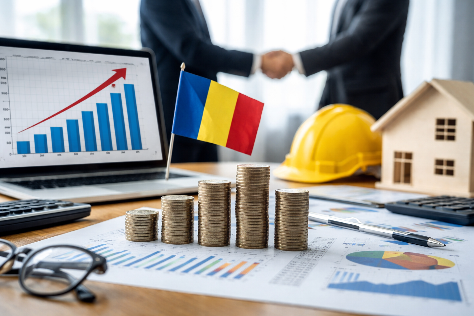 Investițiile în utilaje și construcții din România au crescut cu 19,2% în T1