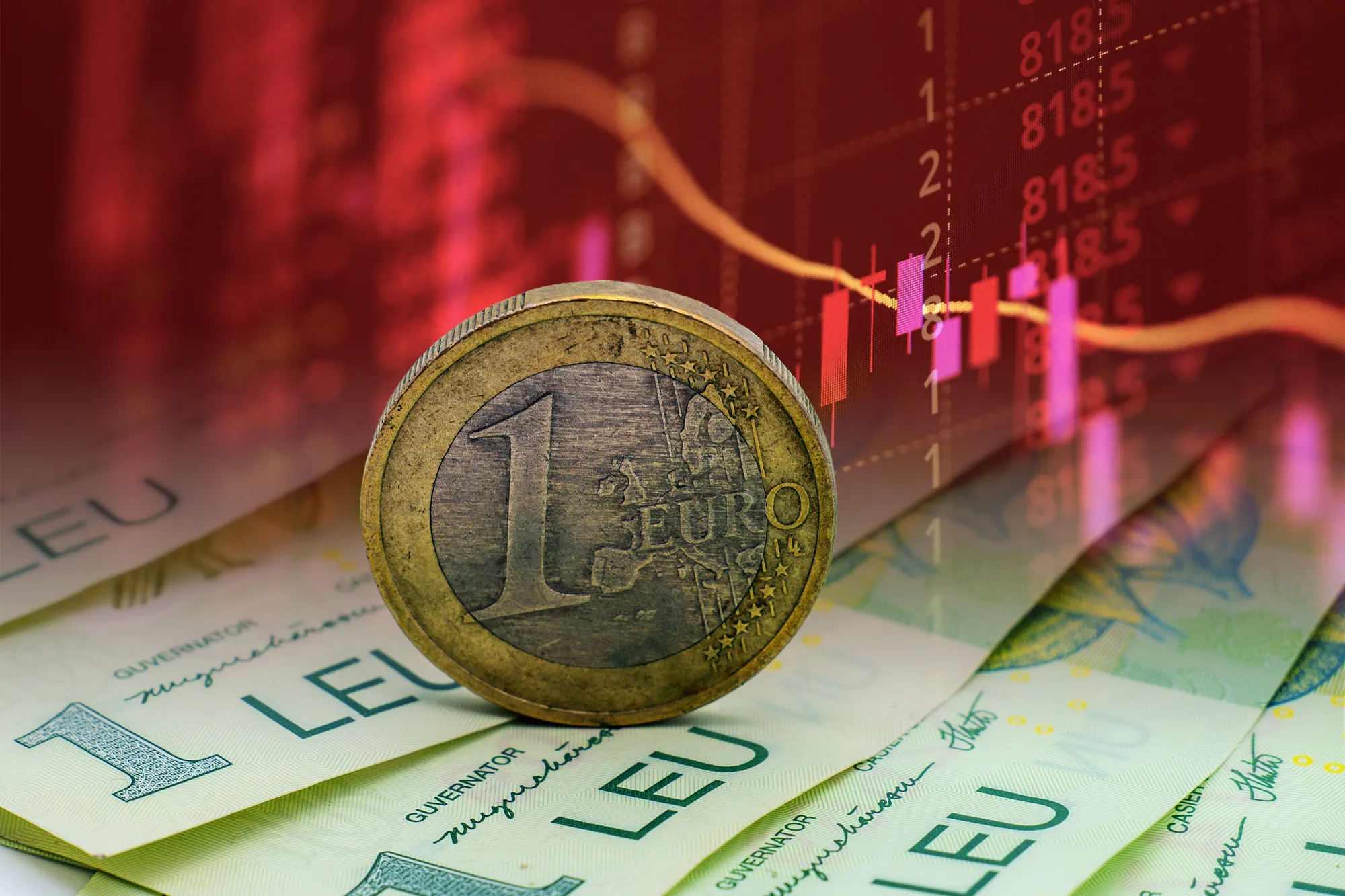 Euro atinge pragul de 5,3 lei la bănci, previziuni pesimiste pentru 2027