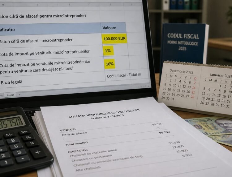 Plafonul microîntreprinderilor crește la 100.000 euro în 2026