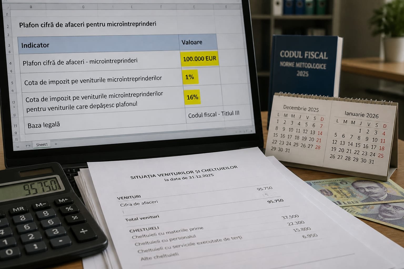 Plafonul microîntreprinderilor crește la 100.000 euro în 2026