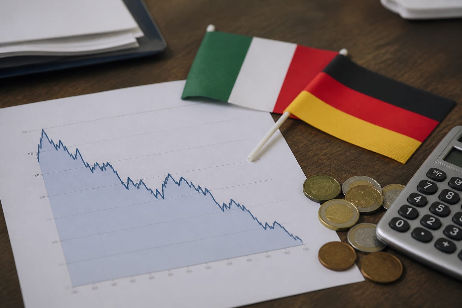 Diferențialul obligațiunilor Italiei și Germaniei scade la 114,6 puncte